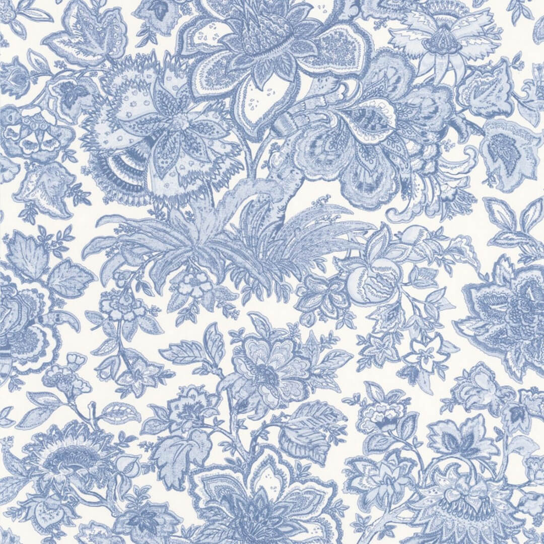 Tapeta roślinna Jacobean Casadeco LBTJ 87946252 Provence Les Belles Toiles de Jouy