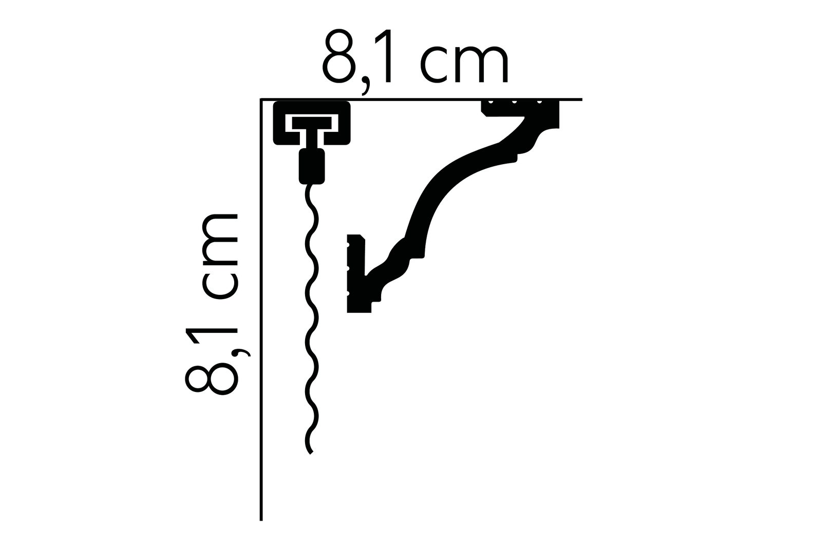 Listwa sufitowa MD213 (MDB213) Mardom Decor wys. 8,1cm