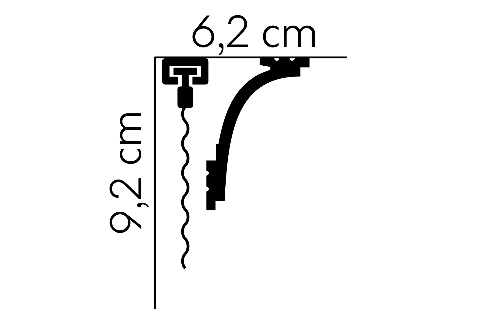 Listwa sufitowa MD111 (MDB111) Mardom Decor wys. 9,2cm