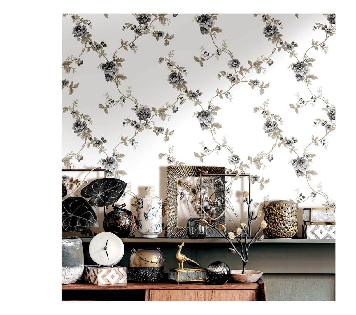 Tapeta delikatne pnącza kwiatków Cristiana Masi 84035 Blooming Garden II