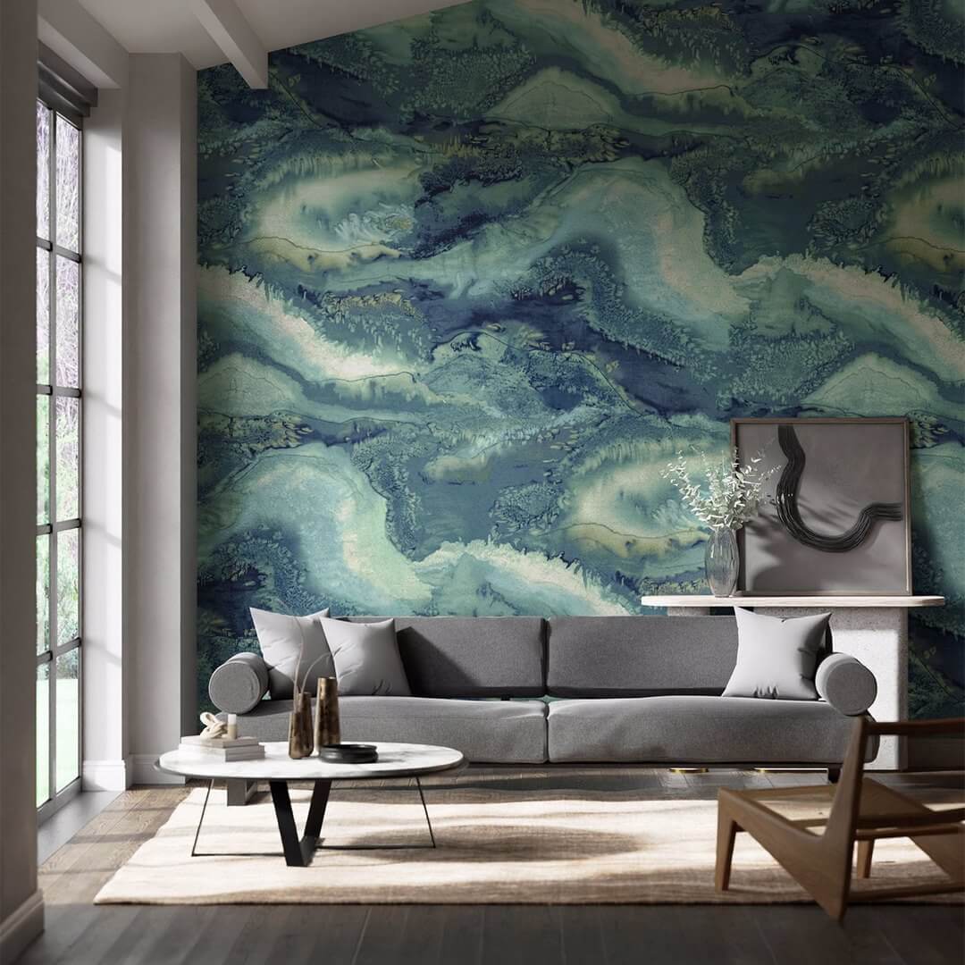 Mural abstrakcyjny Harlequin 112852 Reflected Obsidian Colour II