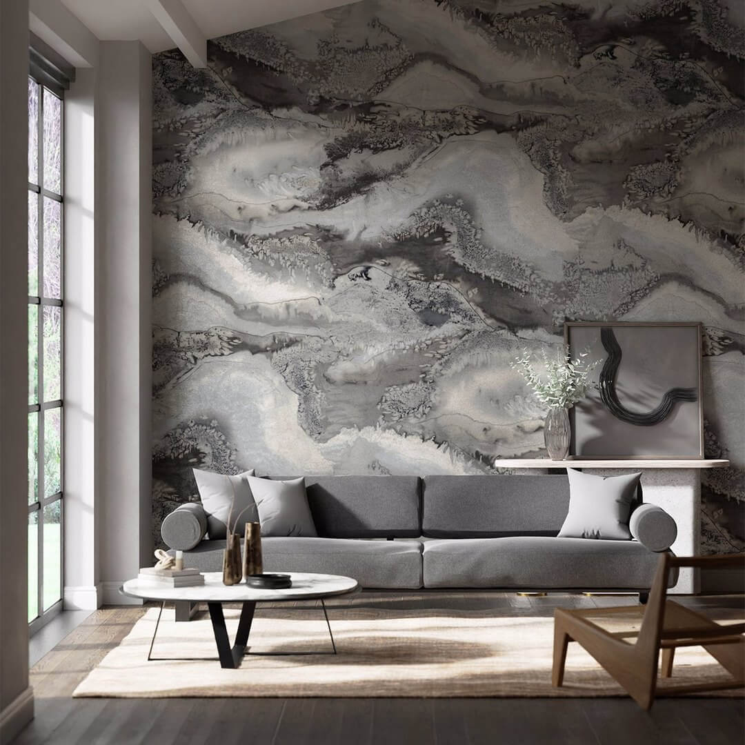 Mural abstrakcyjny Harlequin 112853 Reflected Obsidian Colour II