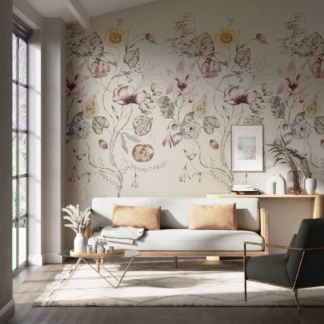 Mural egzotyczne kwiaty i owoce Harlequin 111488 Quintessence Colour II