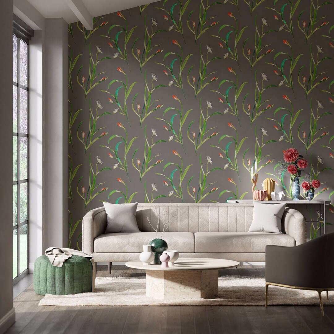 Tapeta roślinna Harlequin 111758 Saona Colour II