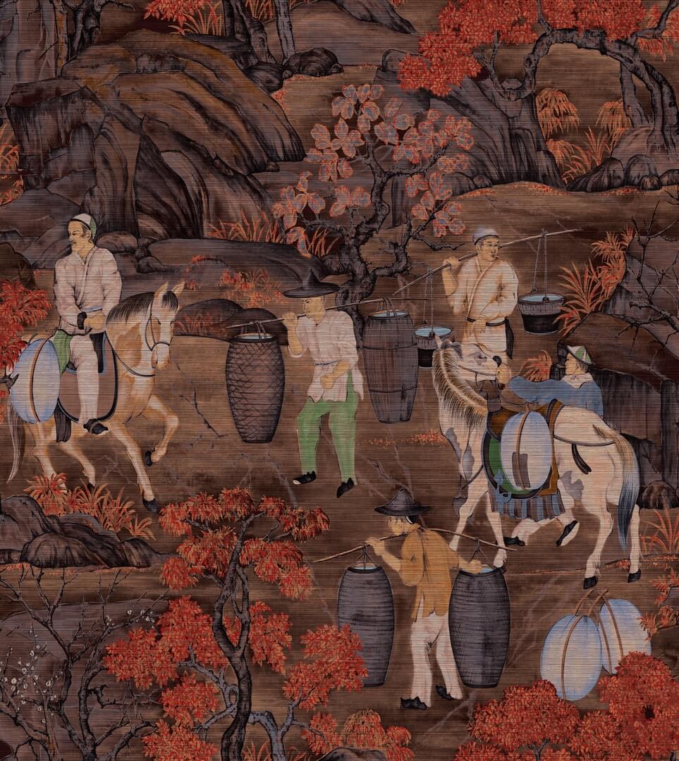 Tapeta scenki rodzajowe Arte 97691 Toile de Tibet Decors & Panoramiques