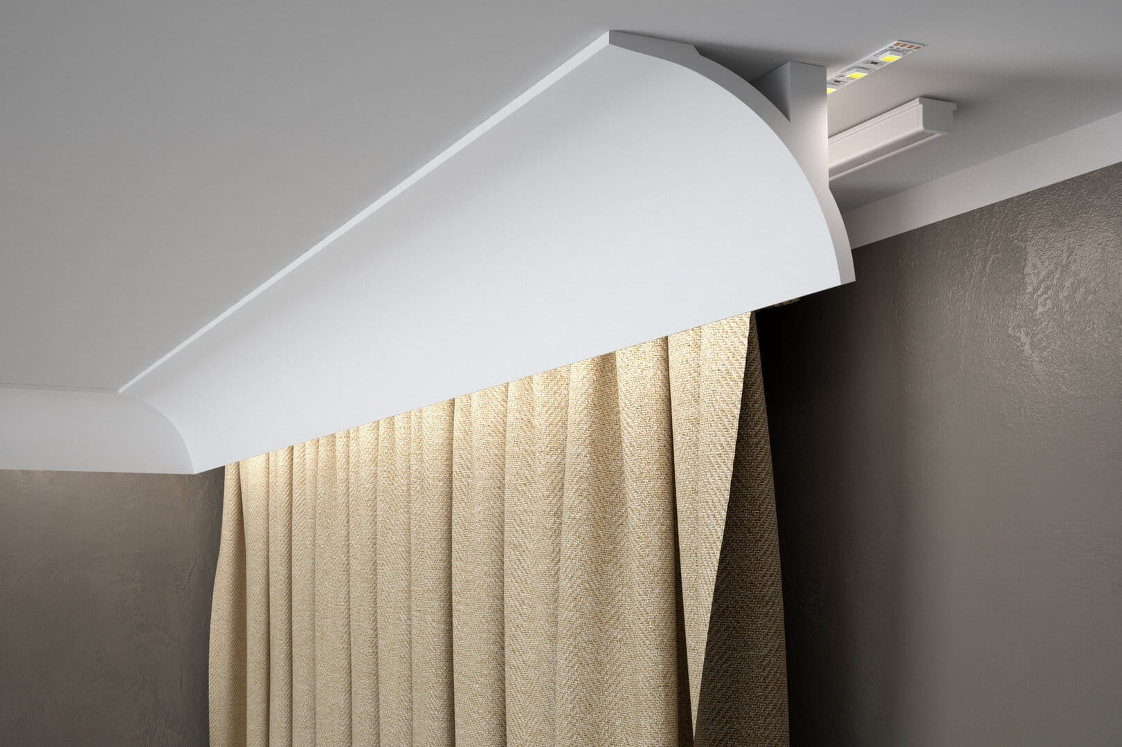 Listwa karniszowa LED QL011 Mardom Decor wys. 9,5cm