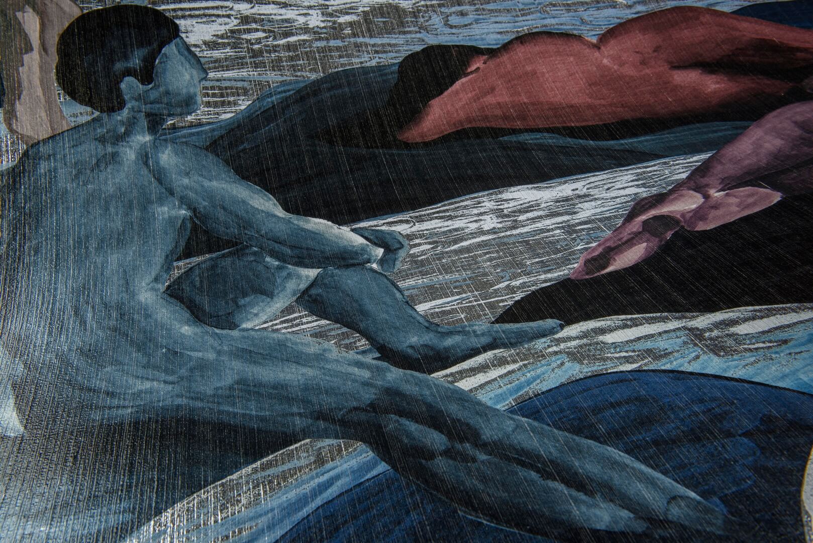 Tapeta scena łaźni termalnej Arte 70500 Saturnia Les Thermes