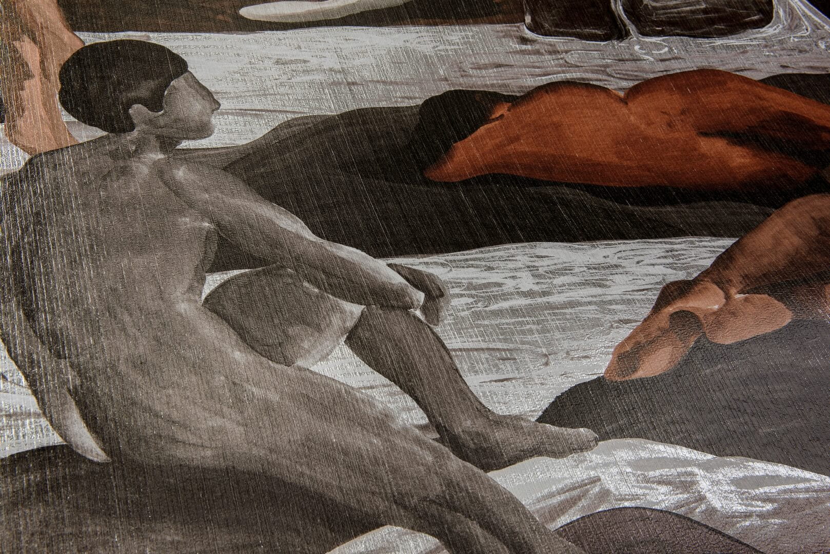 Tapeta scena łaźni termalnej Arte 70502 Saturnia Les Thermes