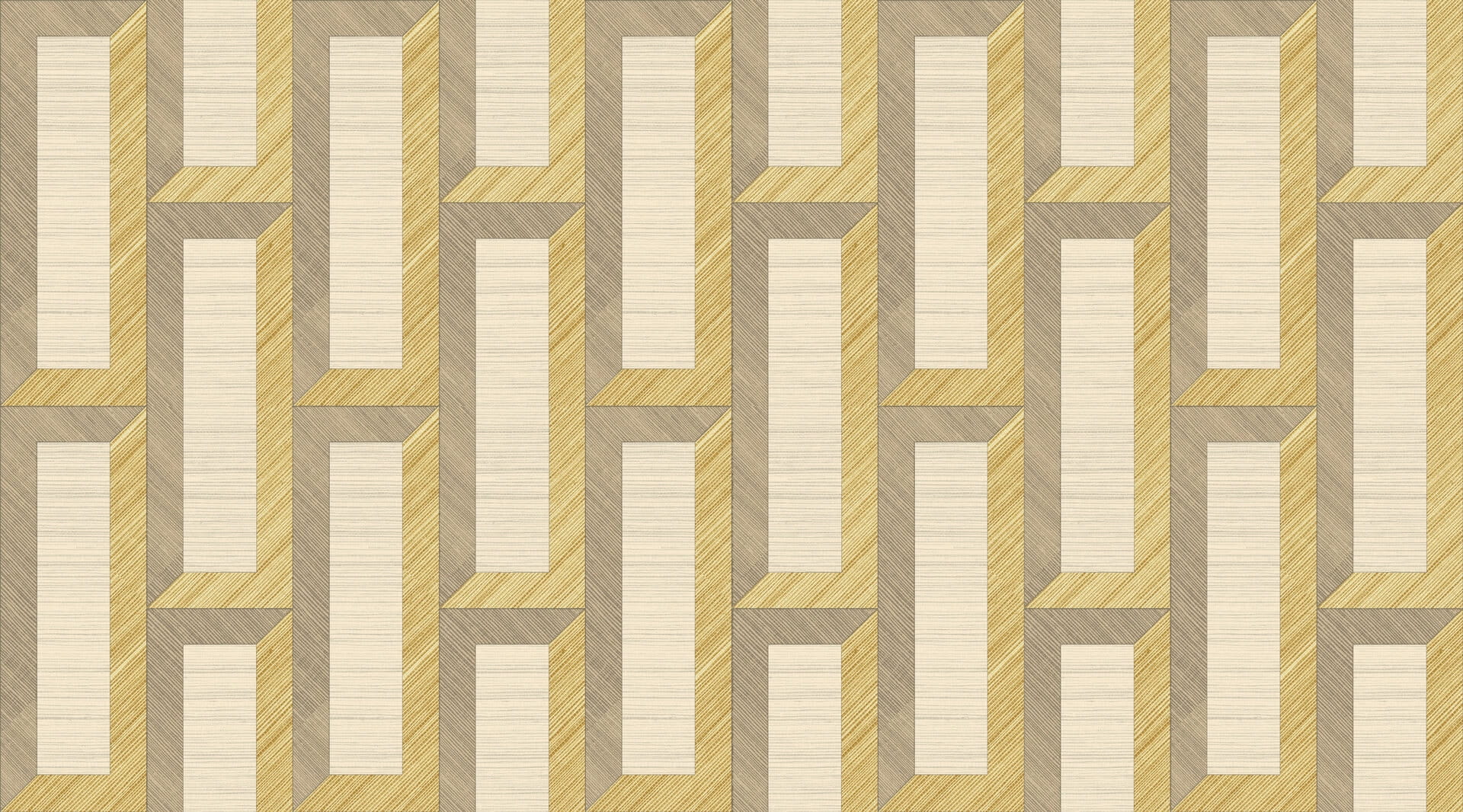 Tapeta naturalna prostokąty efekt 3D Arte 72720 Biseau Marqueterie