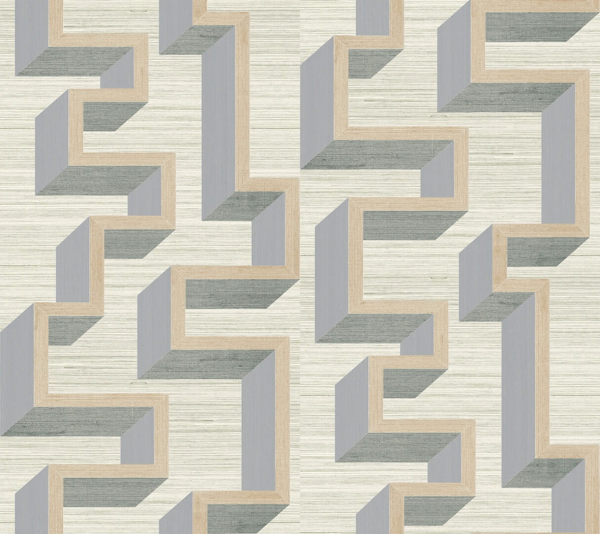 Tapeta naturalna labirynt efekt 3D Arte 72700 Detour Marqueterie