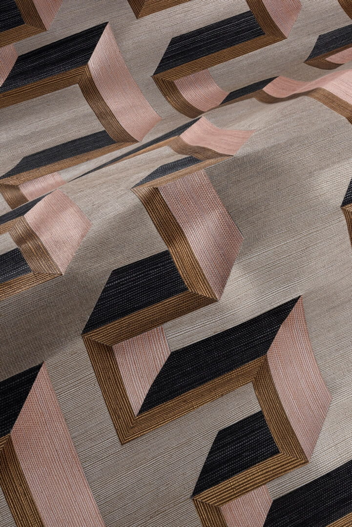 Tapeta naturalna labirynt efekt 3D Arte 72700 Detour Marqueterie