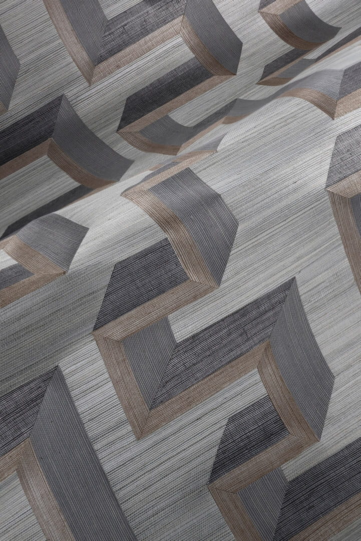 Tapeta naturalna labirynt efekt 3D Arte 72702 Detour Marqueterie