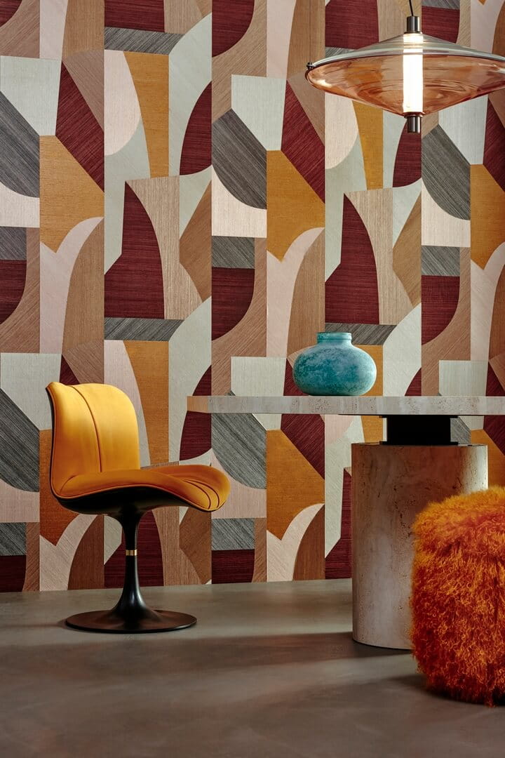 Tapeta naturalna patchwork Arte 72770 Puzzle Marqueterie