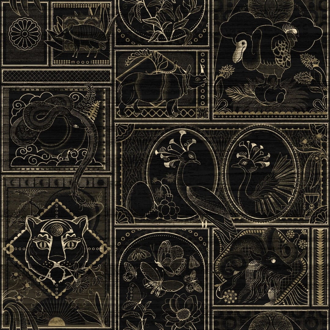 Tapeta zwierzęta fornir Arte Moooi MO4040 Golden Tiger Memento Moooi