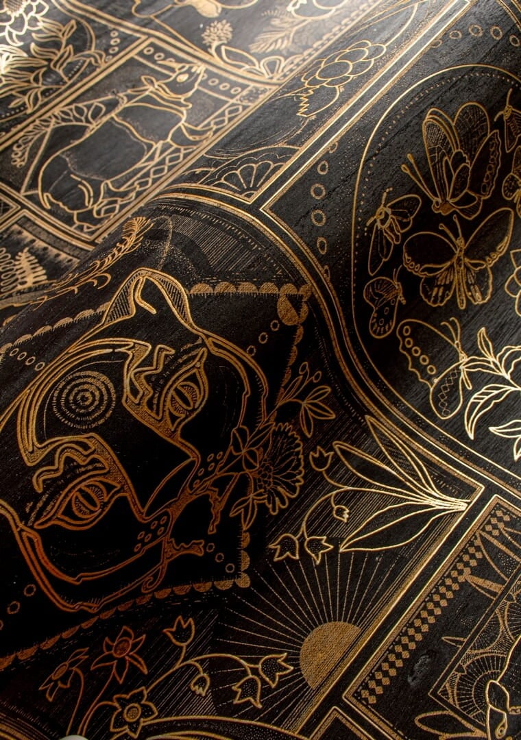 Tapeta zwierzęta fornir Arte Moooi MO4040 Golden Tiger Memento Moooi
