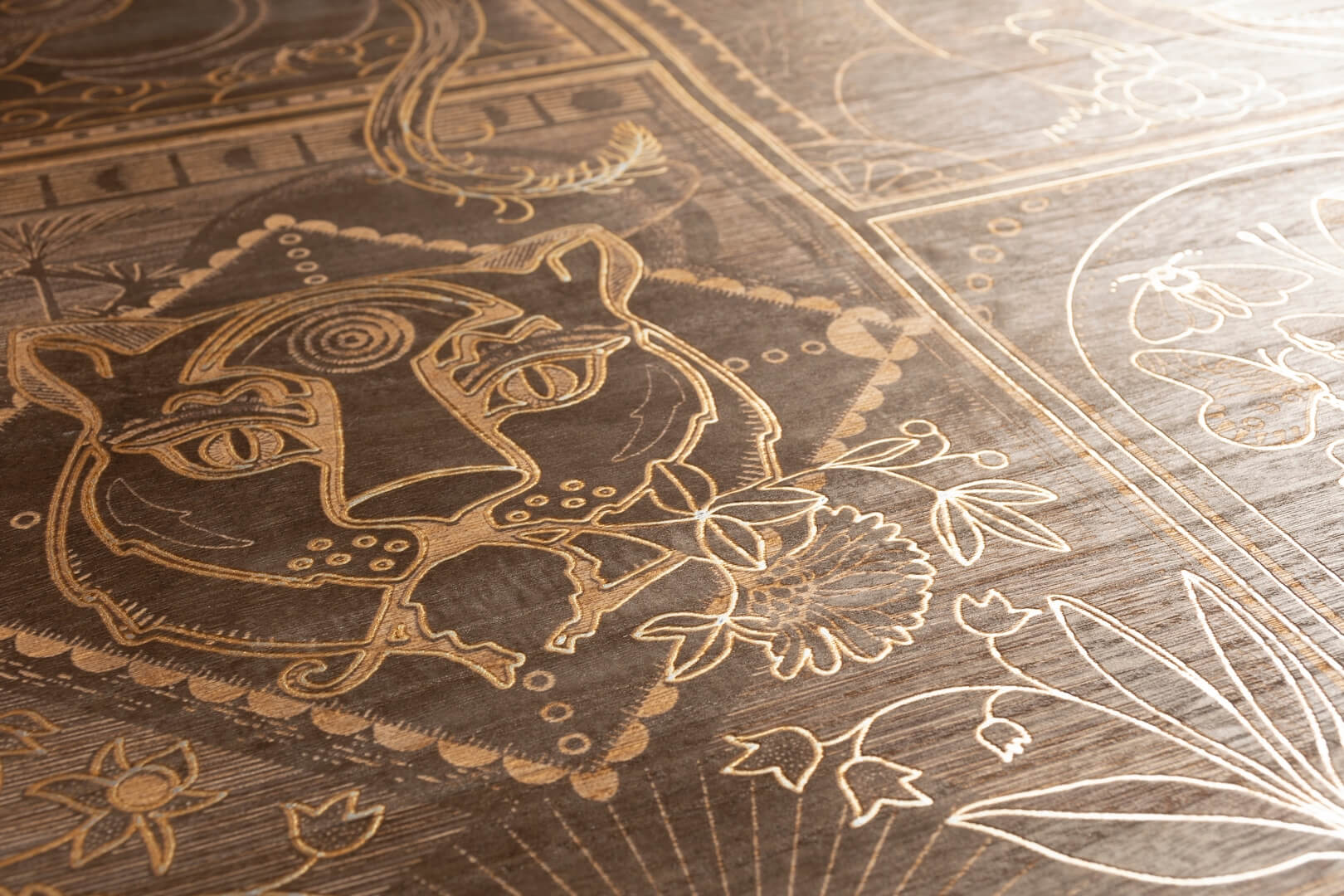 Tapeta zwierzęta fornir Arte Moooi MO4041 Golden Tiger Memento Moooi