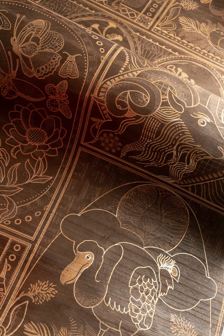 Tapeta zwierzęta fornir Arte Moooi MO4041 Golden Tiger Memento Moooi
