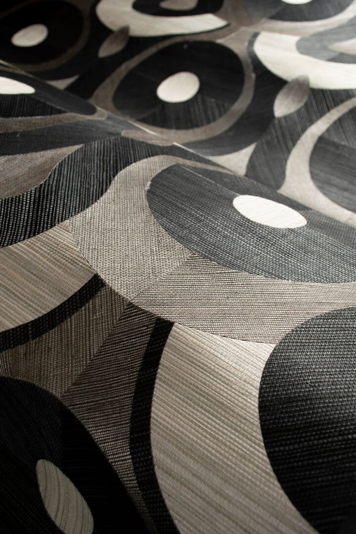 Tapeta geometryczna okręgi i łuki Arte Moooi MO4010 Queen Cobra Memento Moooi