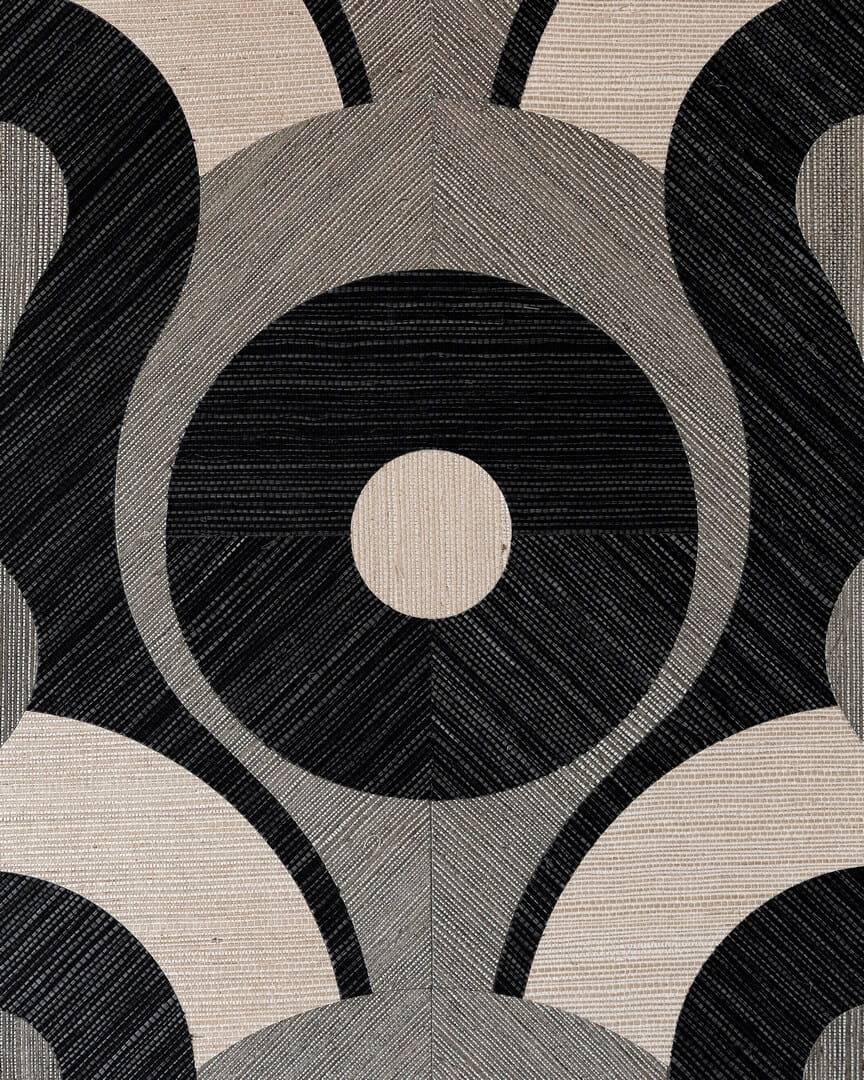 Tapeta geometryczna okręgi i łuki Arte Moooi MO4010 Queen Cobra Memento Moooi