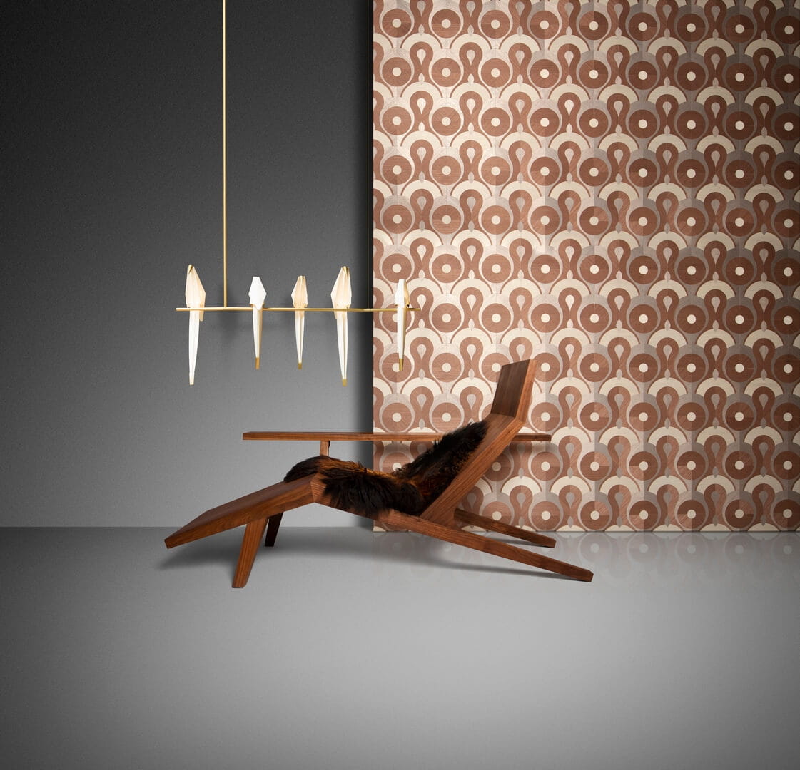 Tapeta geometryczna okręgi i łuki Arte Moooi MO4011 Queen Cobra Memento Moooi