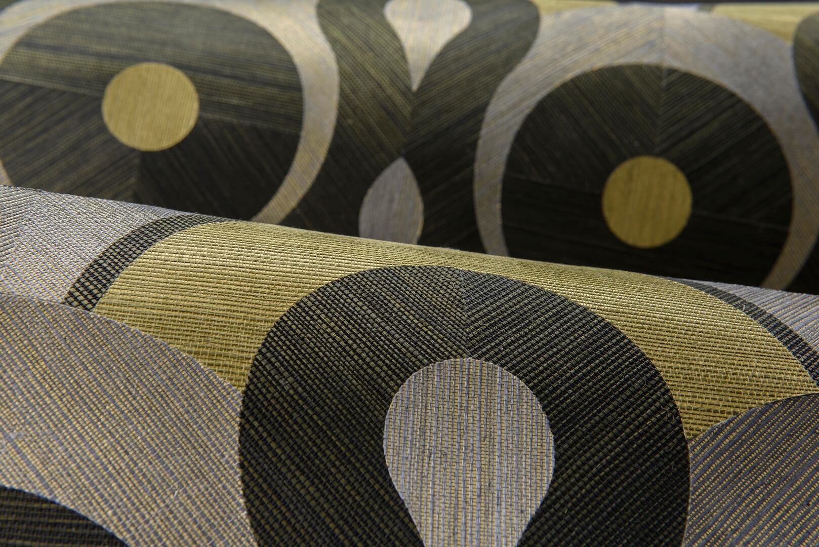 Tapeta geometryczna okręgi i łuki Arte Moooi MO4012 Queen Cobra Memento Moooi
