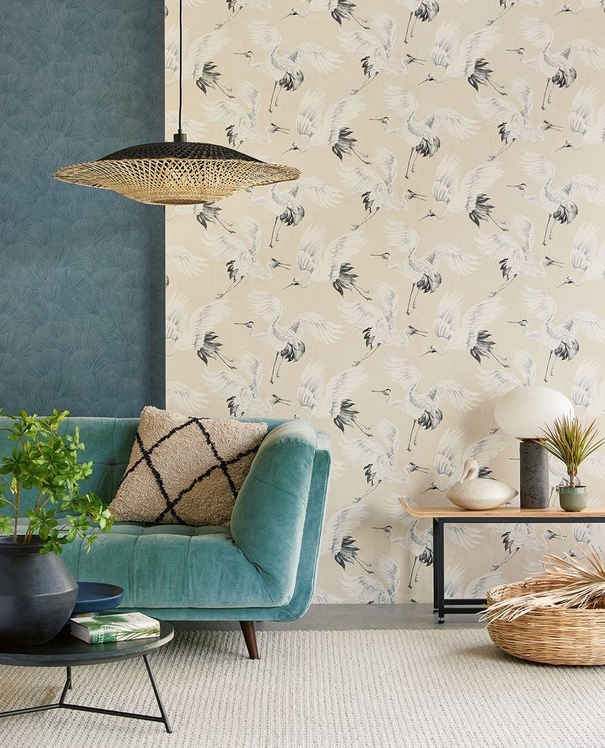 Tapeta liście Ginkgo Biloba Eijffinger 317332 Oasis