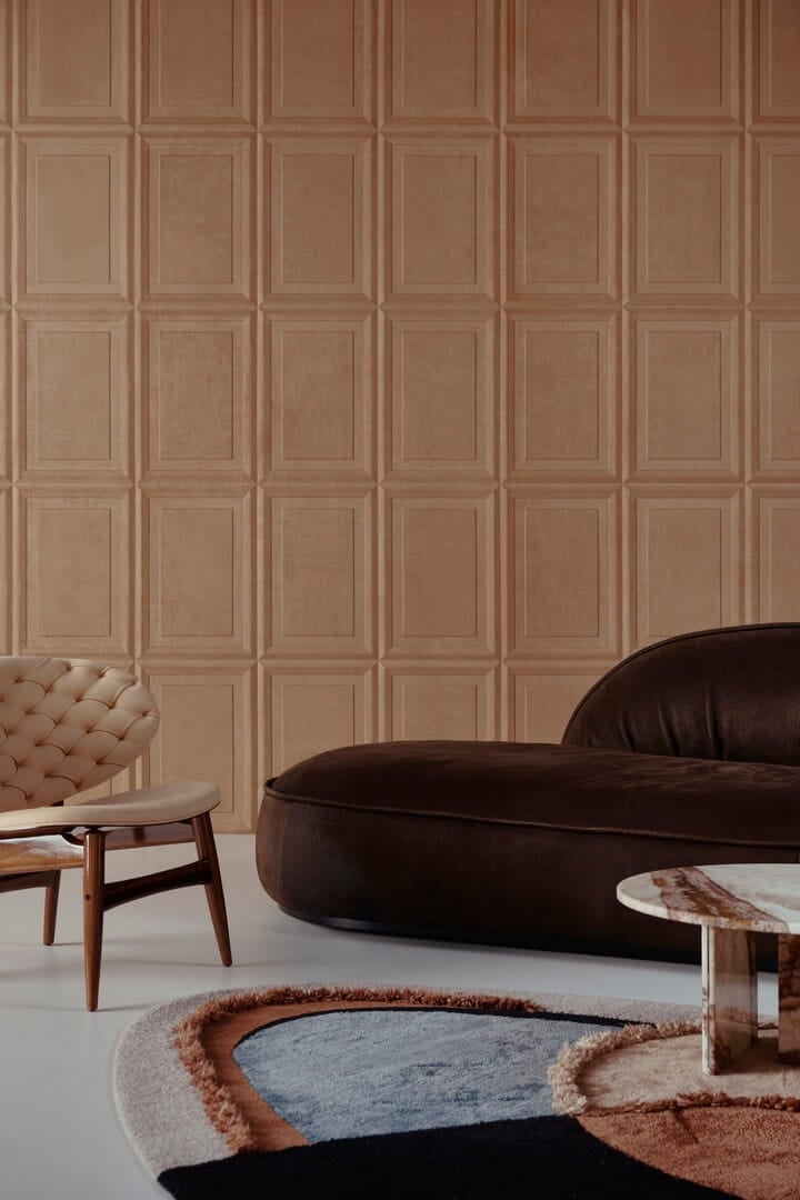 Tapeta jak boazeria kasetony Arte 44010 Cassetta Objet