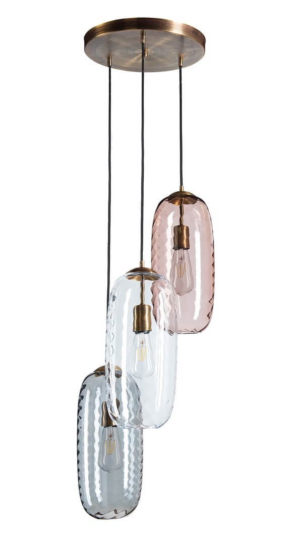 Lampa wisząca Famlight Chloe 3 klosze