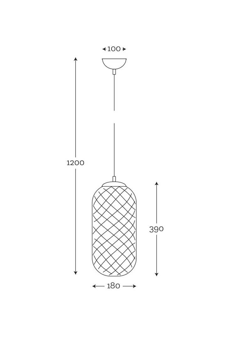Lampa wisząca Famlight Chloe Złota Miedź Szara