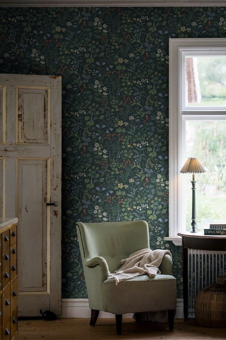 Tapeta łąka Boras Tapeter Flora 4181 Alla Tiders Hus