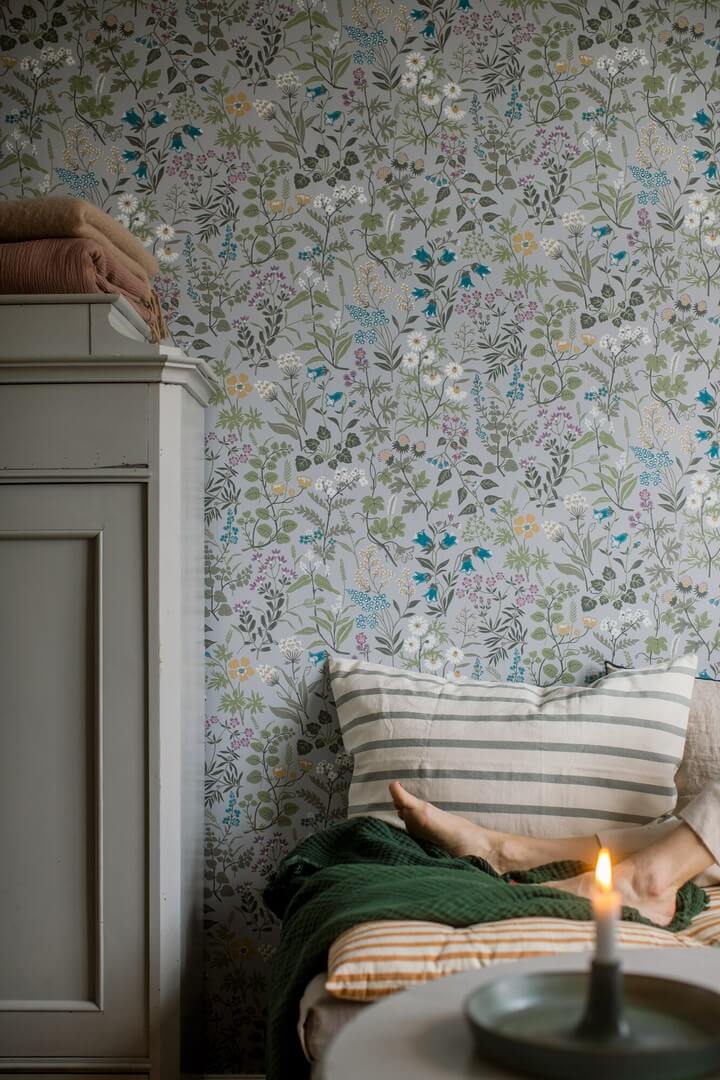 Tapeta łąka Boras Tapeter Flora 4182 Alla Tiders Hus