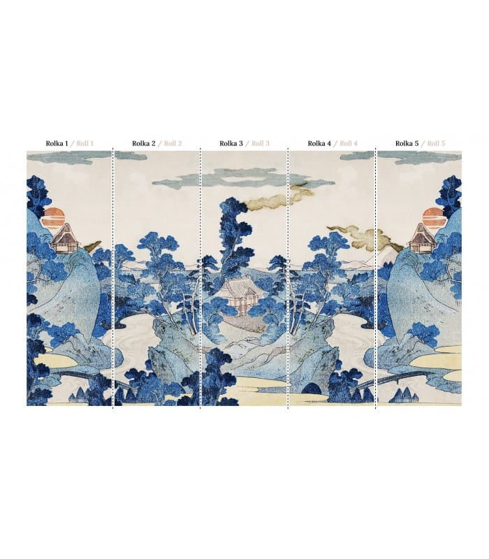 Mural orientalne scenki Wallcolors Japanese Life in Boho