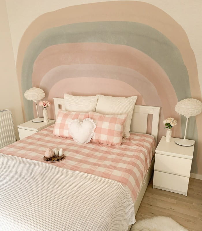 Mural tęcza Wallcolors Pastel Rainbow Life in Boho