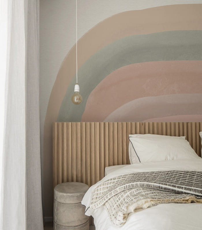 Mural tęcza Wallcolors Pastel Rainbow Life in Boho