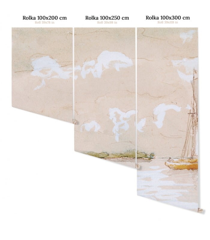 Mural w marynistycznym stylu Wallcolors Lake Life in Boho
