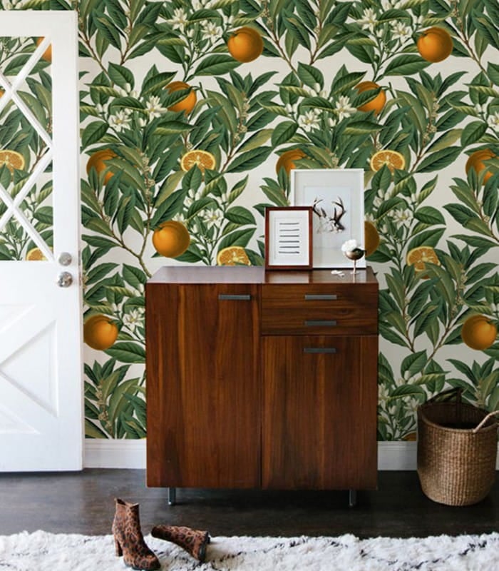 Mural drzewo pomarańczowe Wallcolors Orange Tree Life in Boho