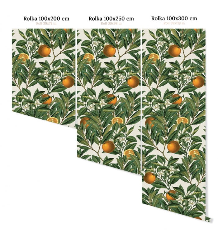 Mural drzewo pomarańczowe Wallcolors Orange Tree Life in Boho