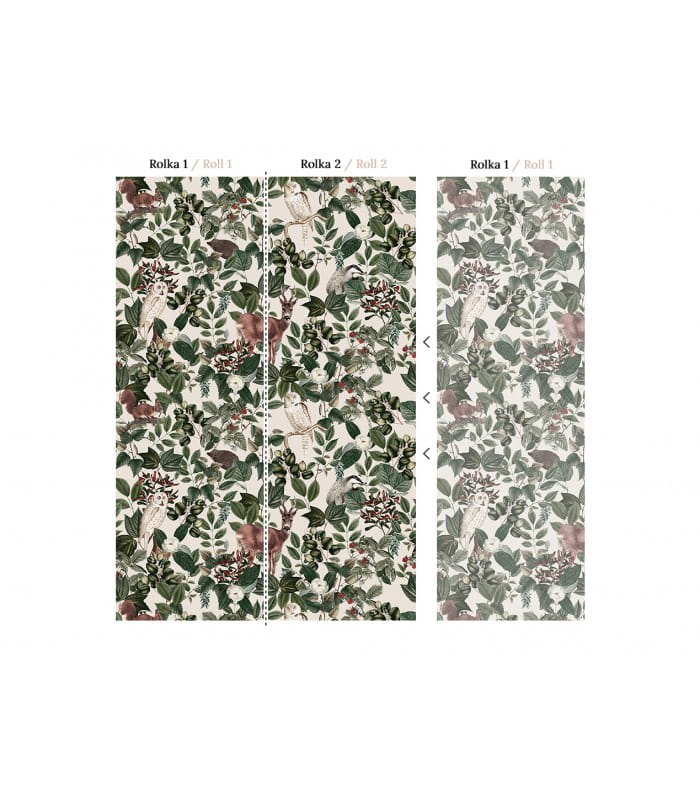 Mural leśne zwierzęta Wallcolors Woodland Life in Boho