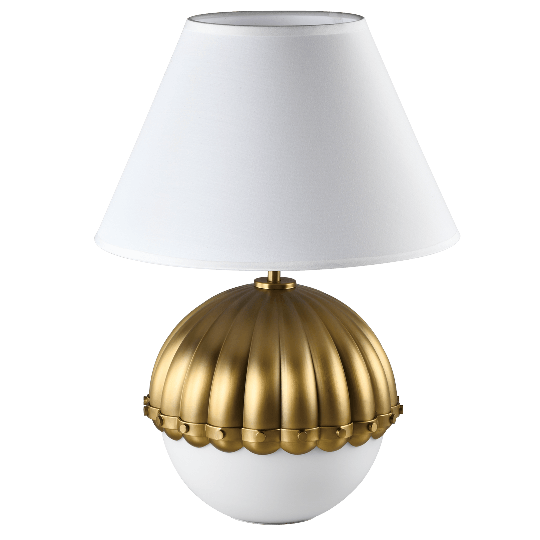 Elegancka lampa stołowa złota Pralines T01282BR Cosmo Light