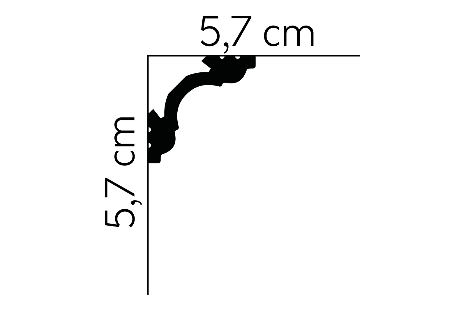 Listwa sufitowa MD106 (MDM106) Mardom Decor wys. 5,7cm