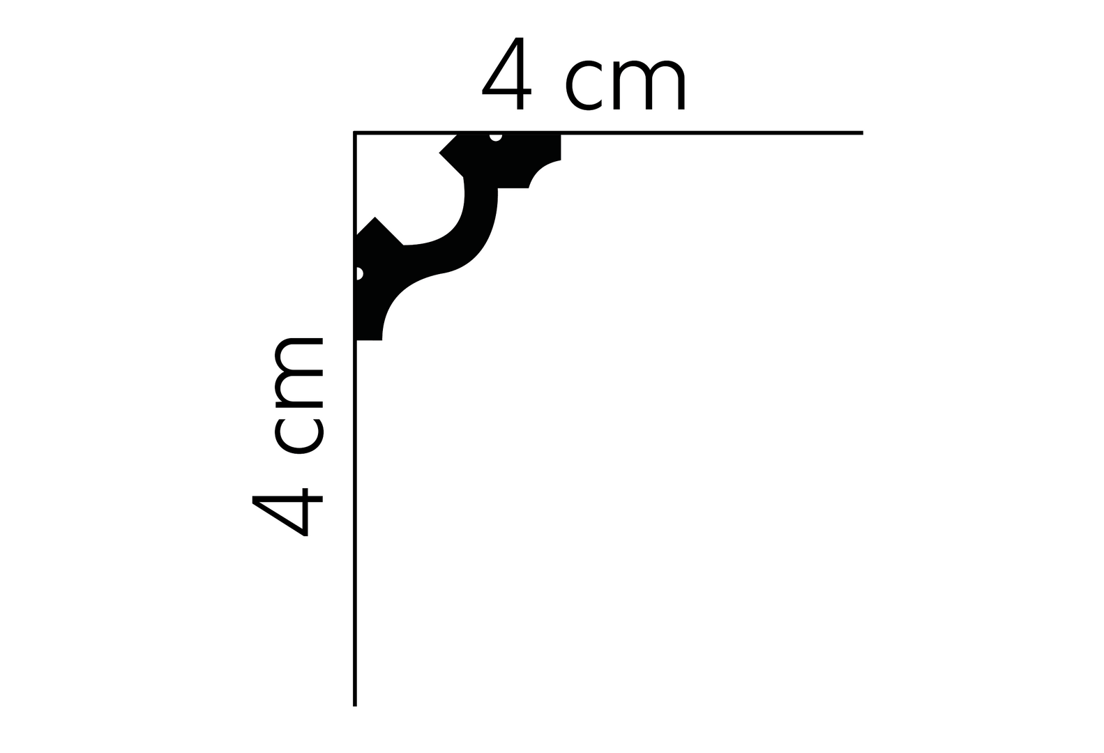 Listwa sufitowa MD172 Mardom Decor wys. 4cm