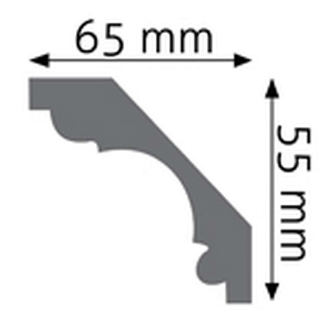 Listwa sufitowa zdobiona LGZ-02 Creativa wys. 5,5cm