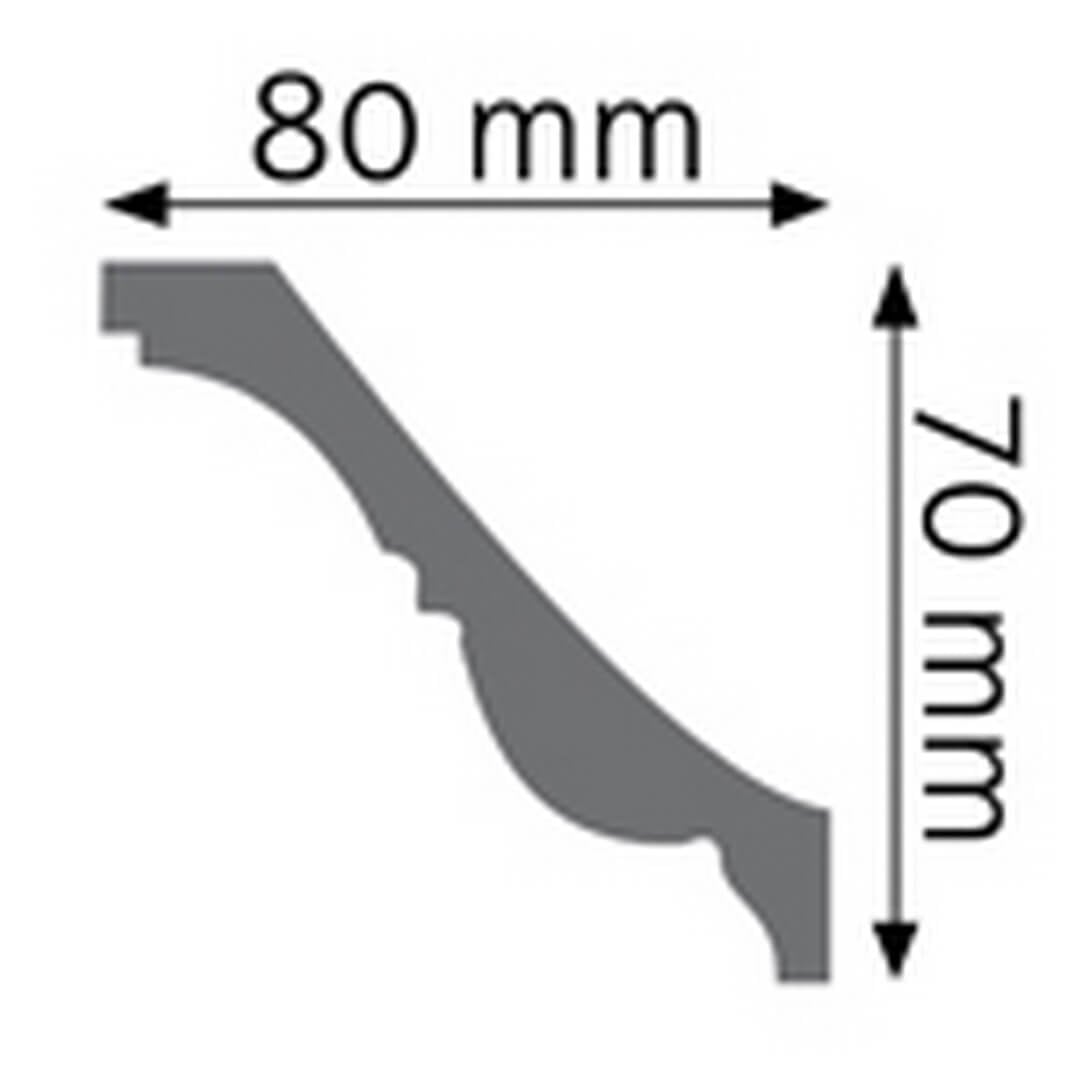Listwa sufitowa zdobiona LGZ-04 Creativa wys. 7cm