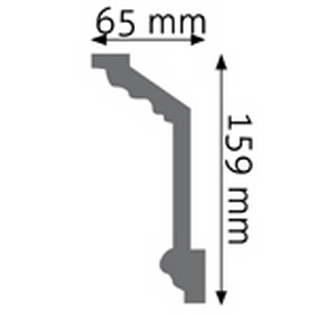 Listwa sufitowa zdobiona LGZ-08 Creativa wys. 15,9cm