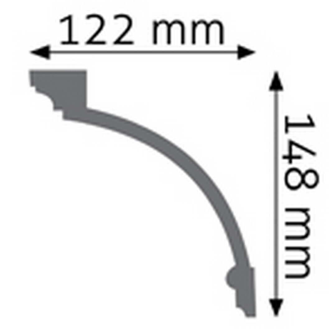 Listwa przysufitowa zdobiona LGZ-15 Creativa wys. 14,8cm