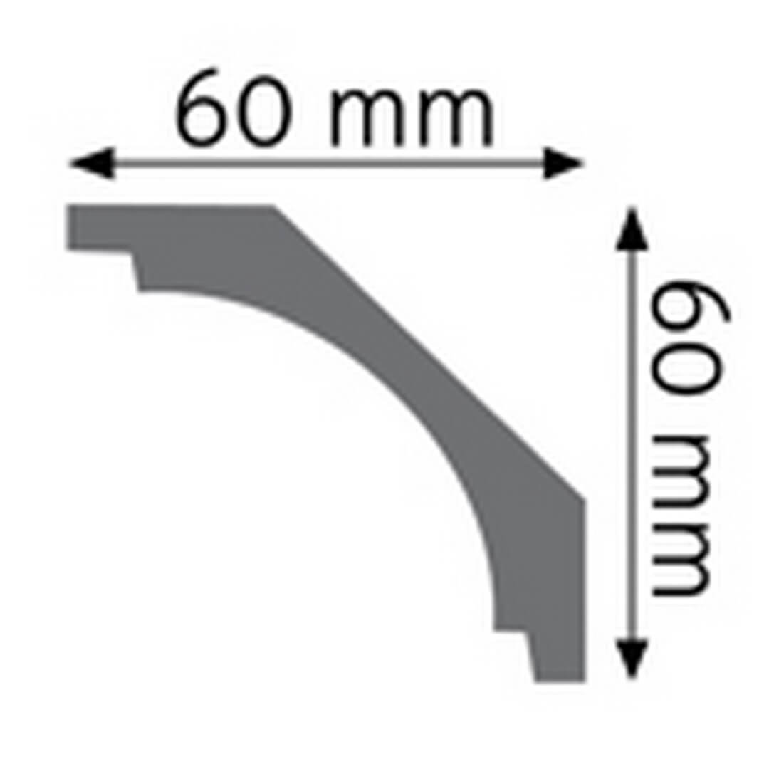 Listwa elastyczna sufitowa LGG-15F Flex Creativa wys. 6cm