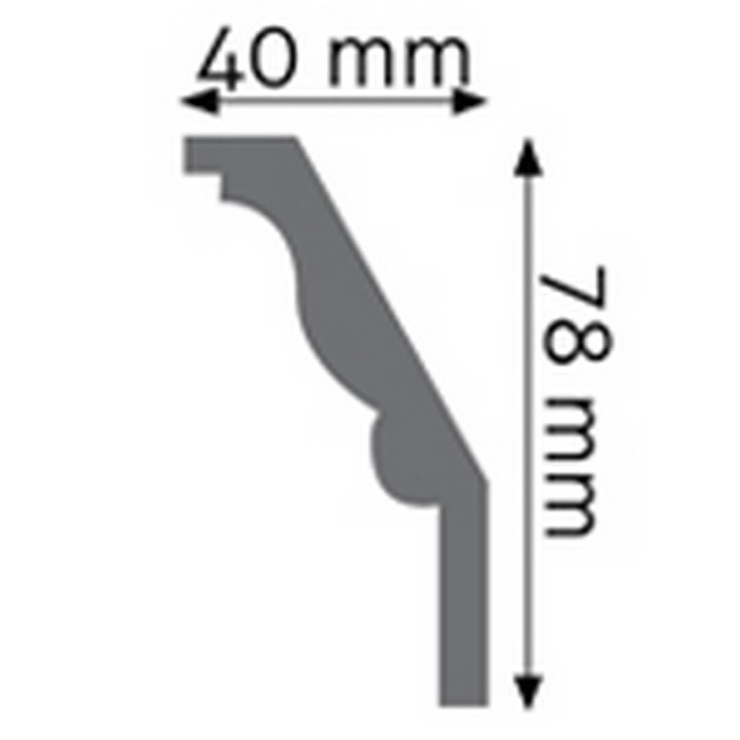 Listwa elastyczna przysufitowa zdobiona LGZ-14F Flex Creativa wys. 7,8cm