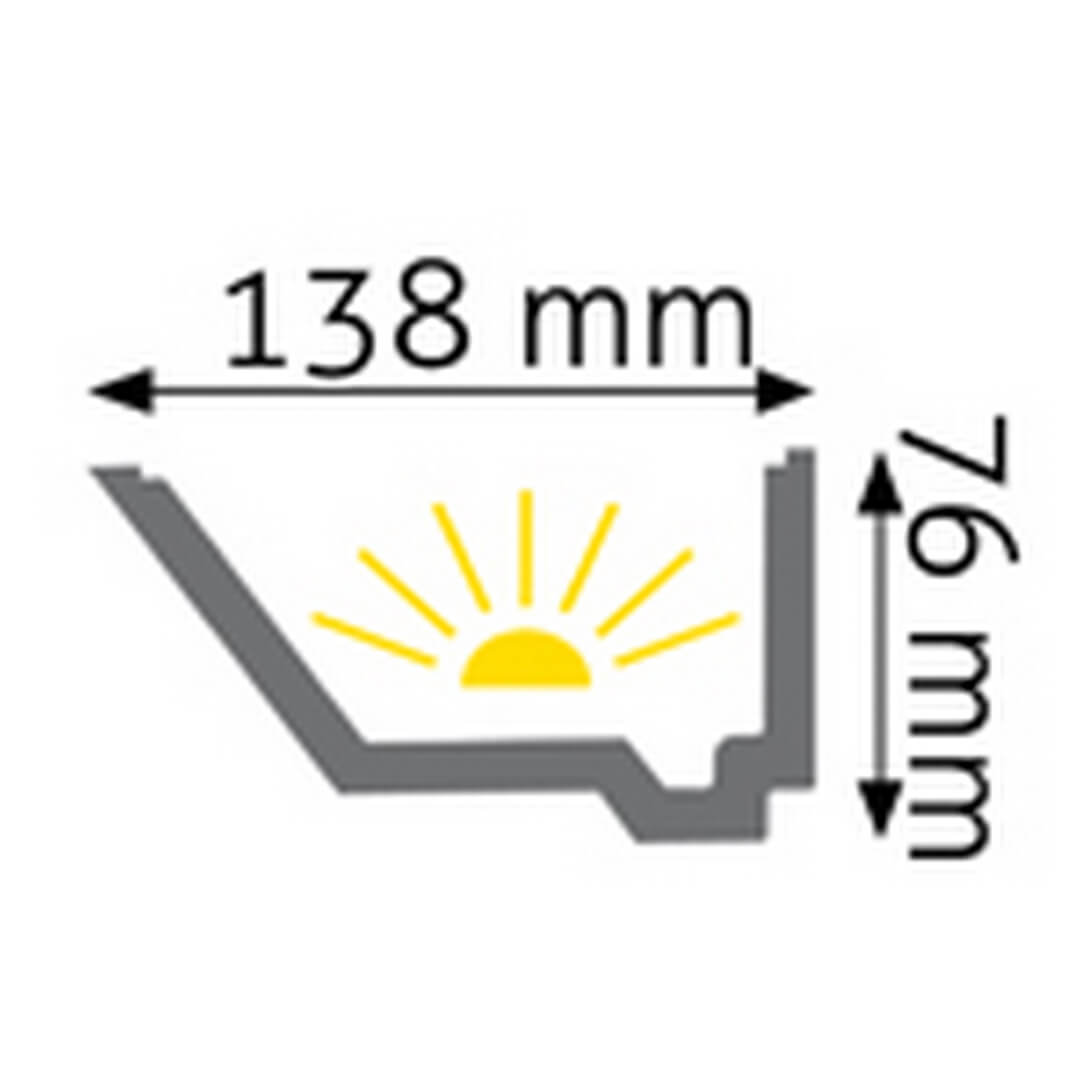 Listwa oświetleniowa LED LOC-03 Creativa wys. 7,6cm