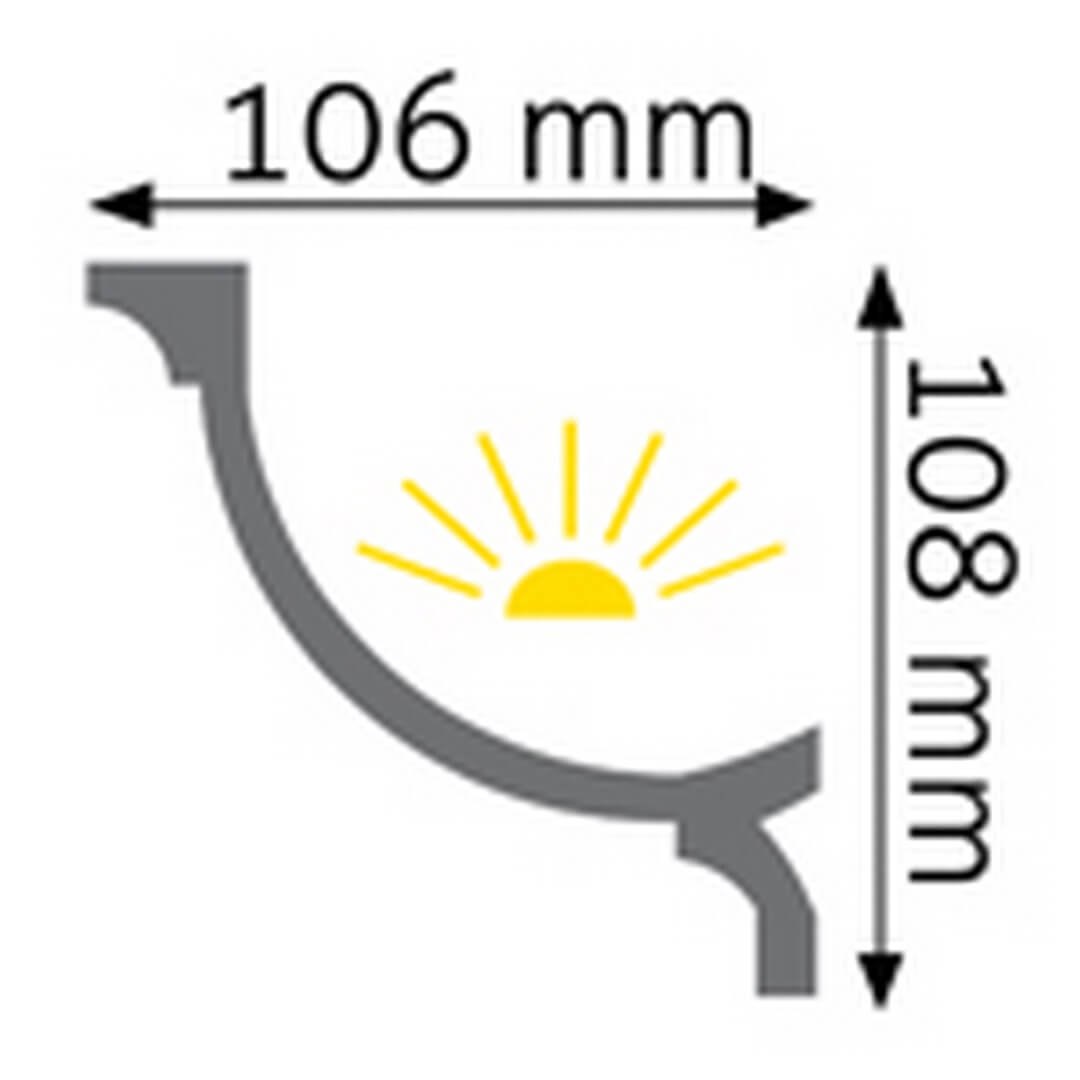 Listwa oświetleniowa LED LOC-04 Creativa wys. 10,8cm