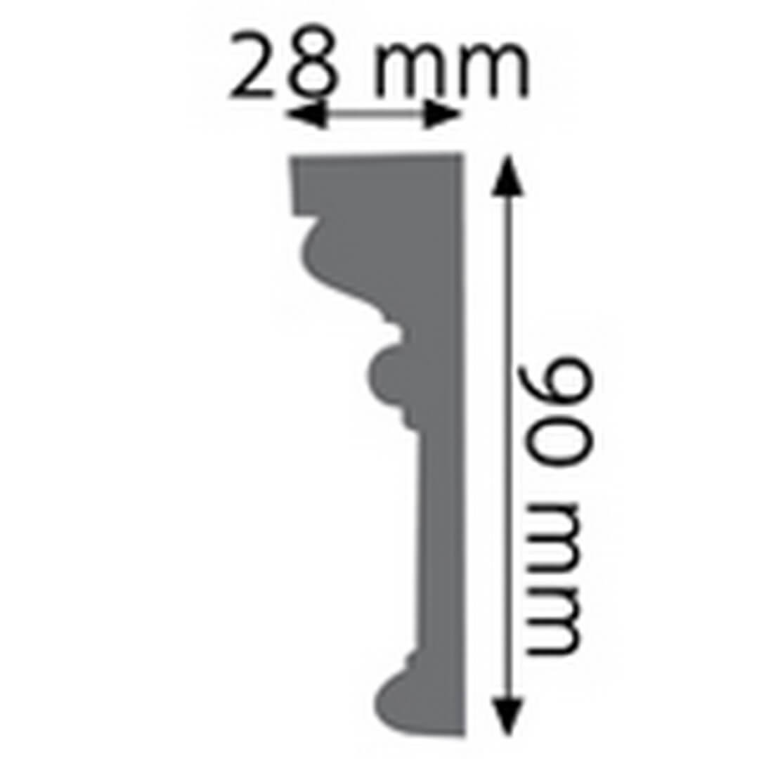 Listwa ścienna LNG-01 Creativa wys. 8cm